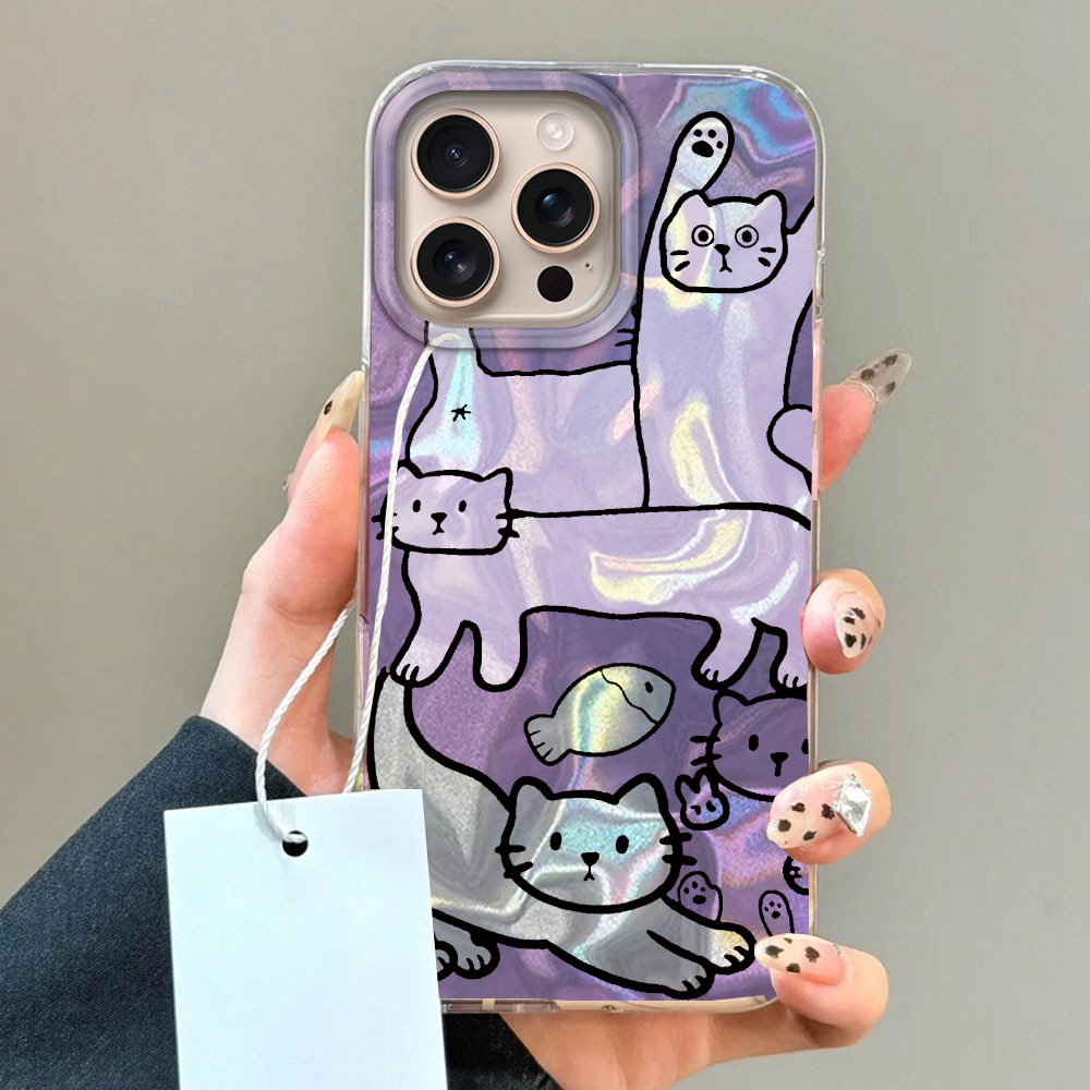 Purple Line Cat Fish Water Tex - Apple Iphone 15 评论和价格