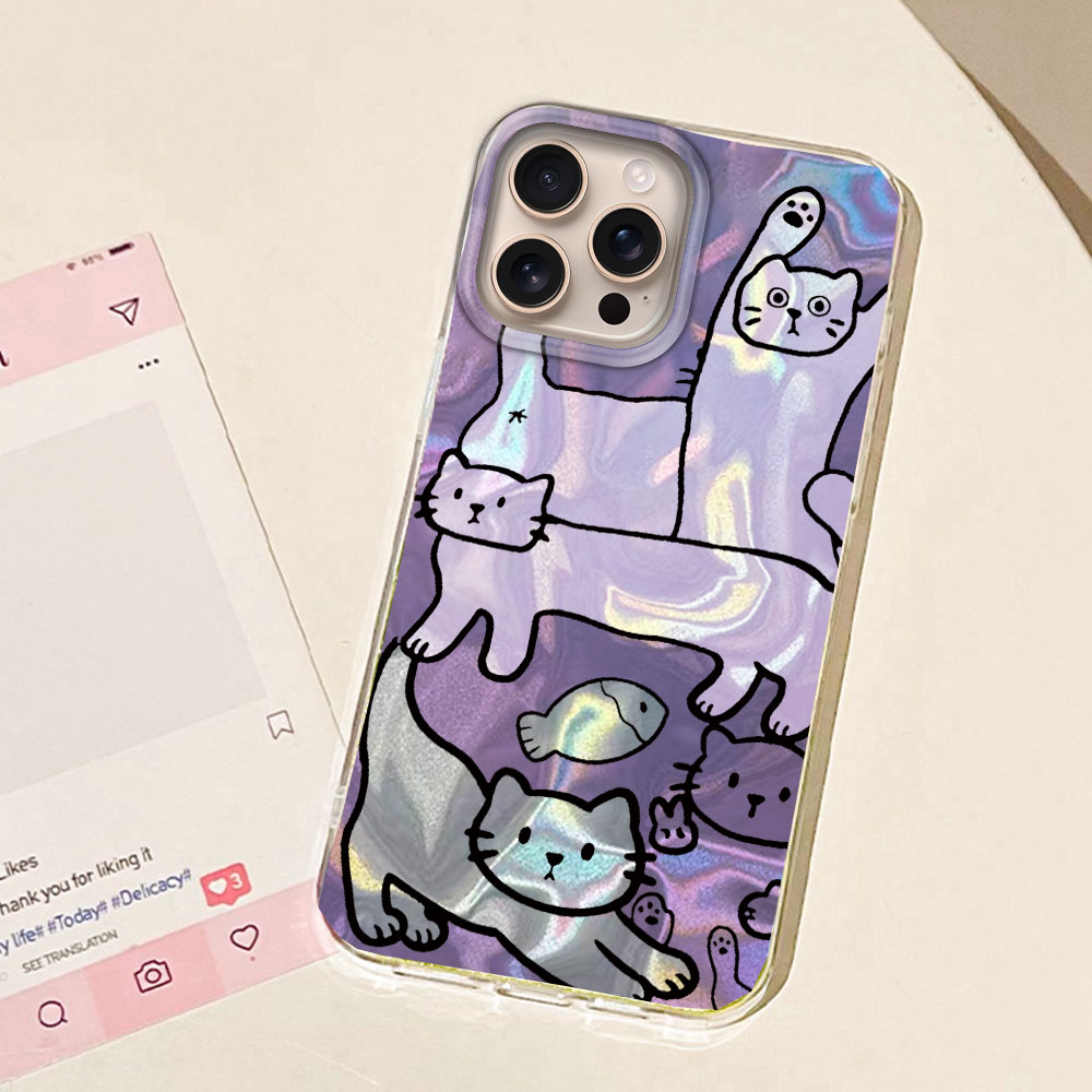 Purple Line Cat Fish Water Tex - Apple Iphone 15 评论和价格